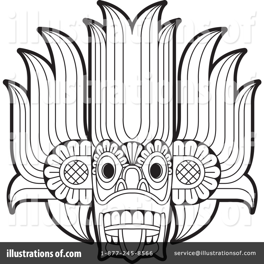 Tribal mask clipart