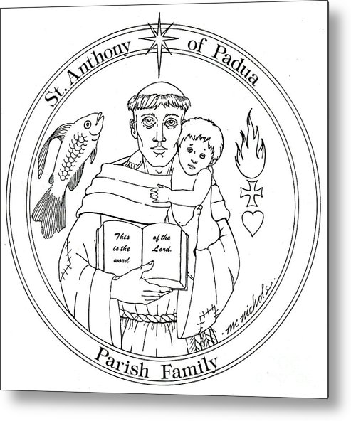 St anthony of padua metal print by william hart mcnichols