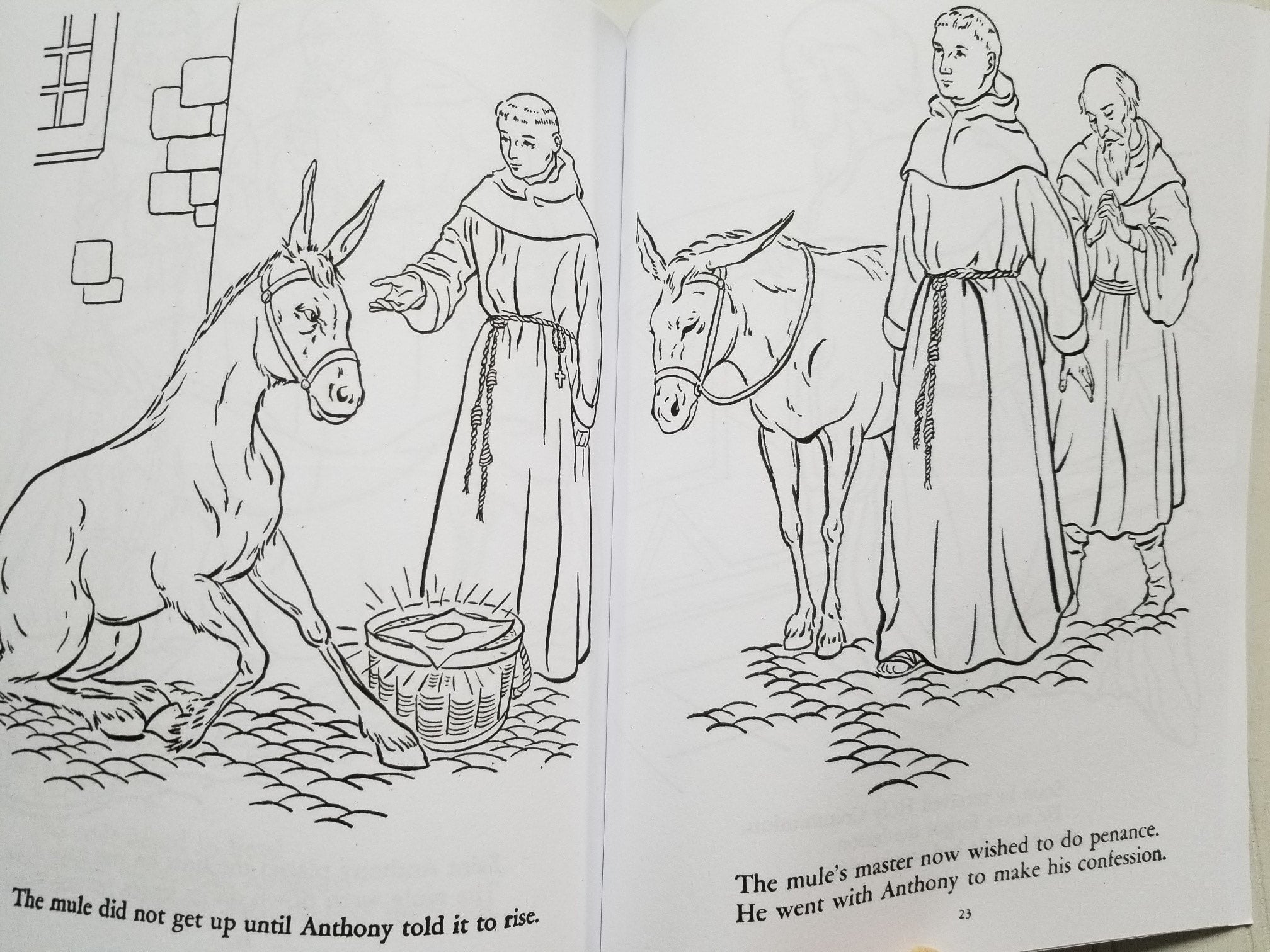 The legend of saint anthony the fishes and the mule st jerome school and library