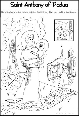 June catholic kids bulletin saint anthony of padua catholic kids catholic teaching ideas