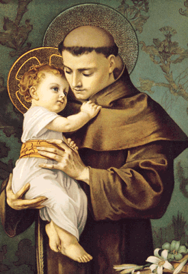 Saint anthony of padua âïâï patron saint of lost goods coloring page