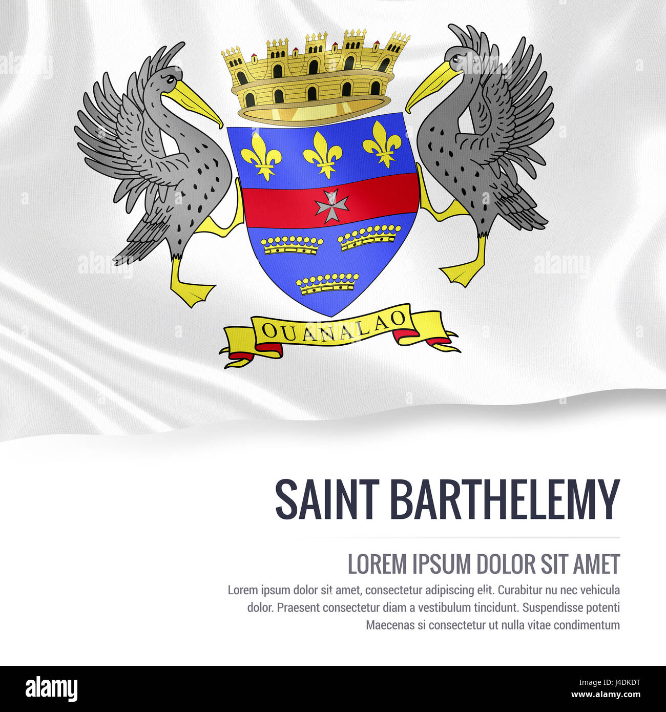 Saint barthelemy flag hi