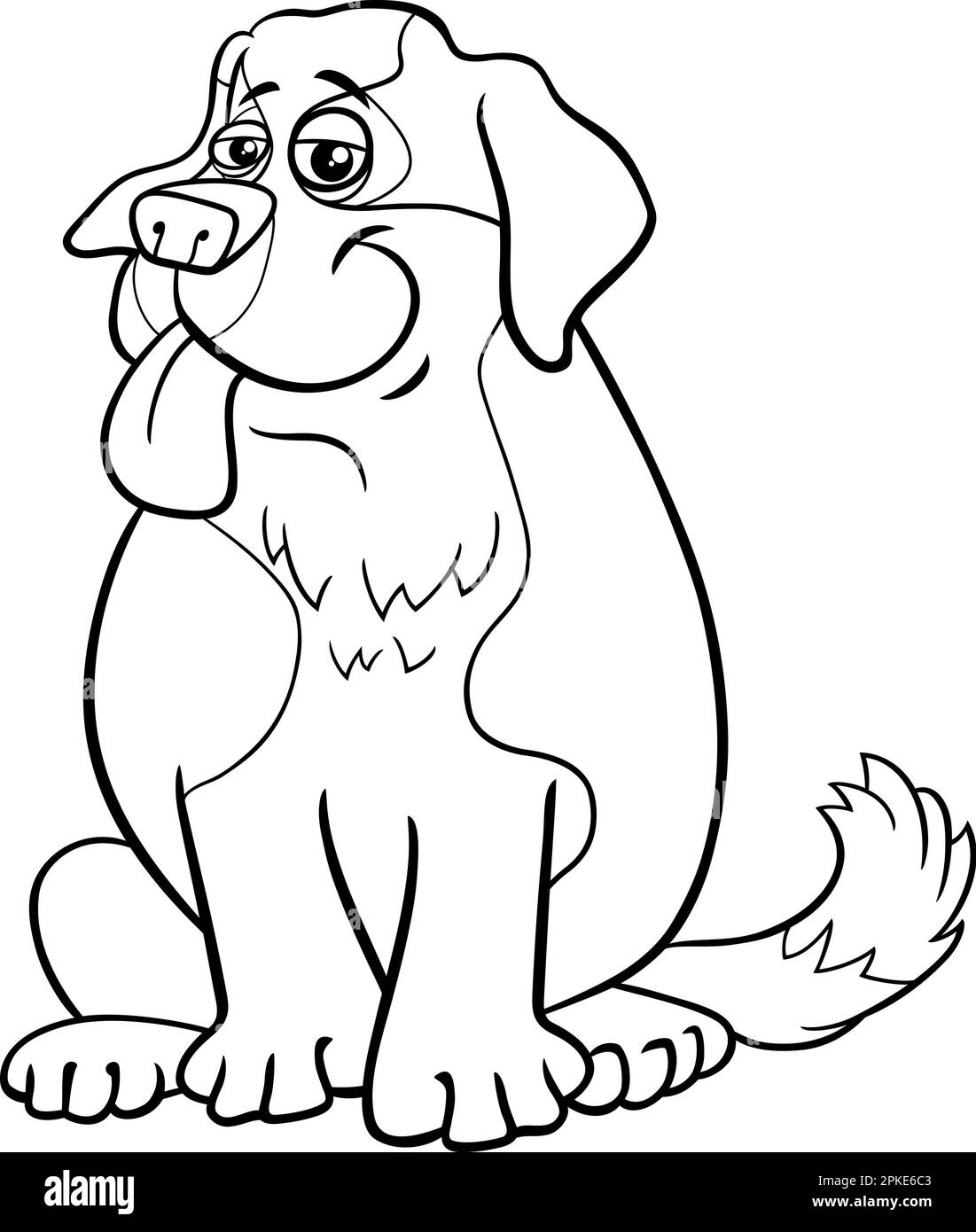 St bernard dog stock vector images