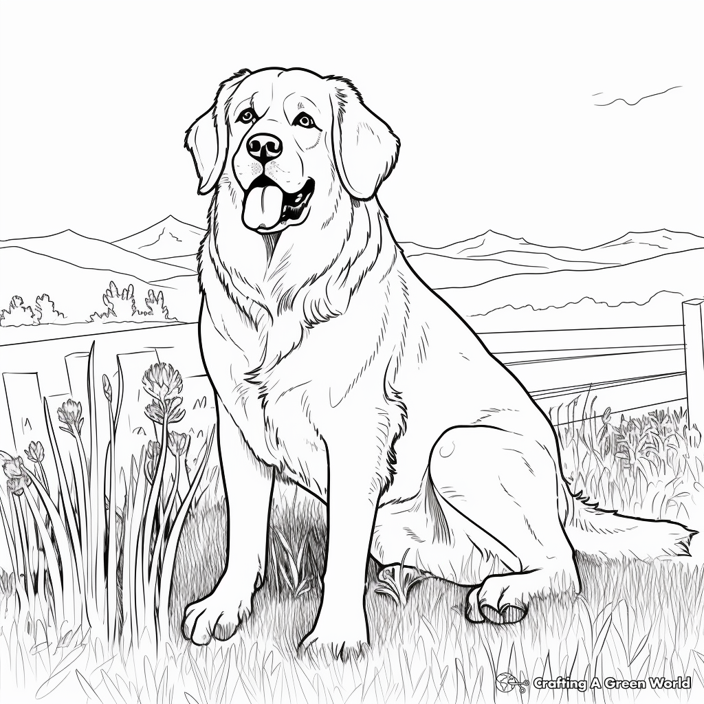 St bernard coloring pages