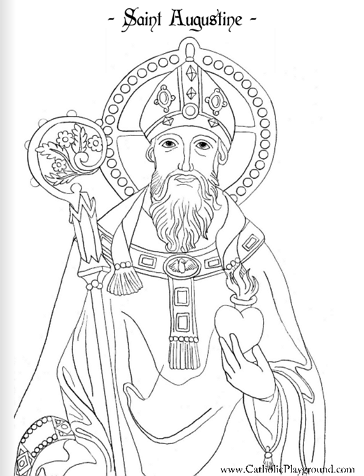 Saints coloring pages â catholic playground