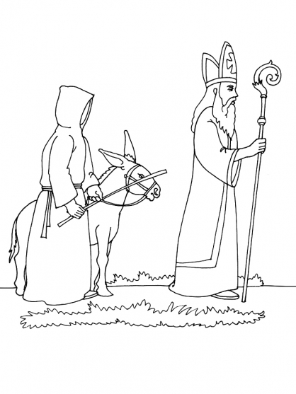 Coloring page saint nicholas day holidays and special occasions â printable coloring pages
