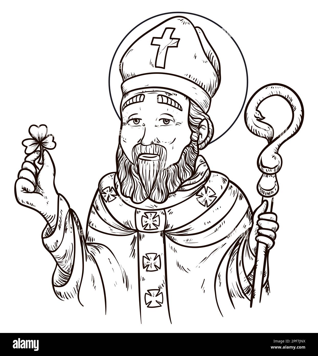 Saint mitre staff hi