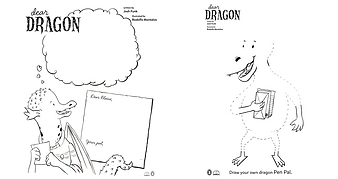 Dear dragon coloring pages josh funk books