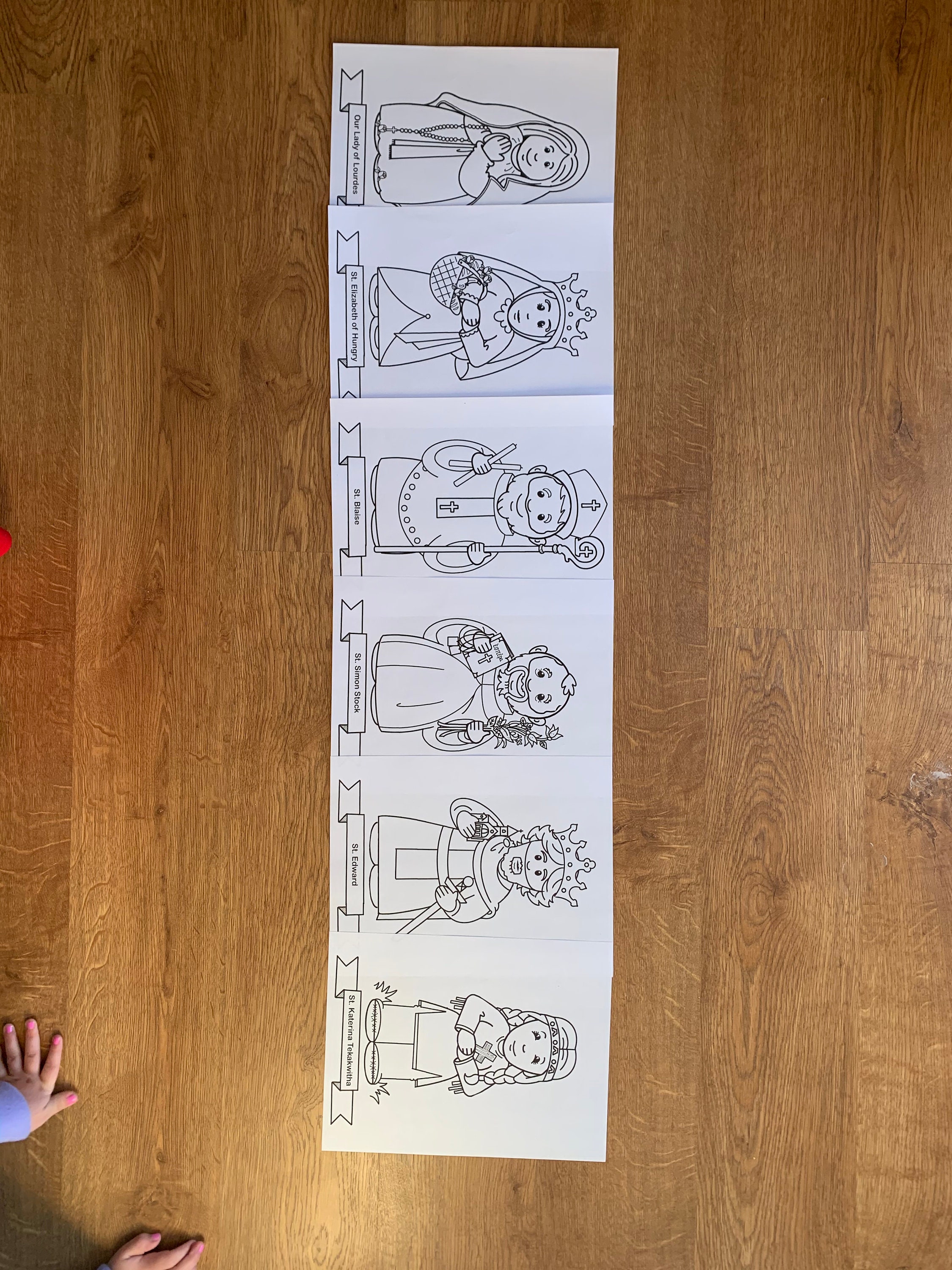 St blaise coloring page for catholic kids digital download print yourself and color download now