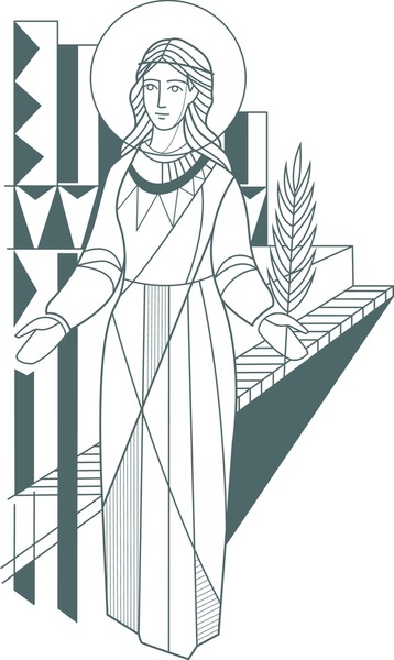 Saint cecilia over royalty