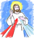Divine mercy coloring page â little ways sacrifice beads