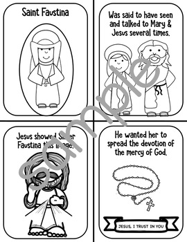 Saint faustina by the kinder korner tpt