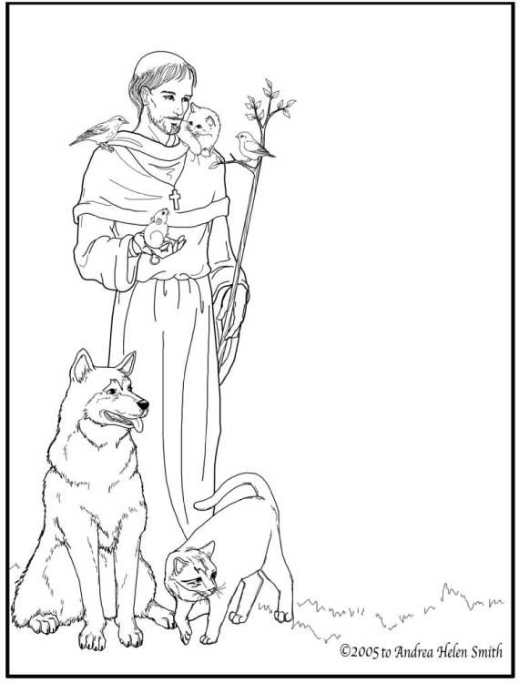 St francis of assisi coloring pages for catholic kids catholic coloring catholic kids francis of assisi