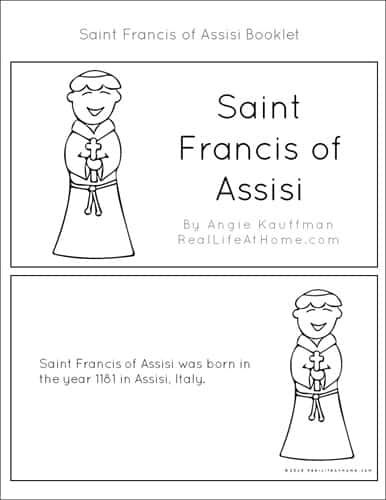 St francis of assisi printables and worksheet packet
