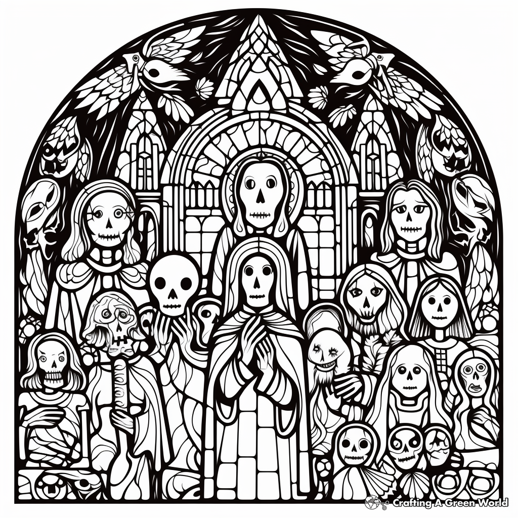All saints day coloring pages