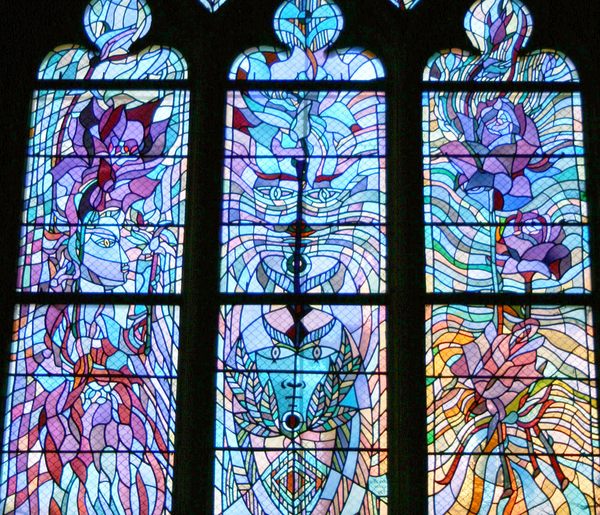 Jean cocteaus stained glass windows â metz france