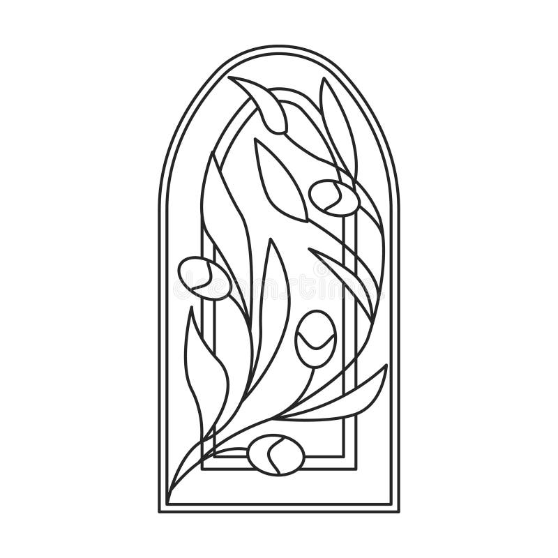 Cathedral window outline stock illustrations â cathedral window outline stock illustrations vectors clipart