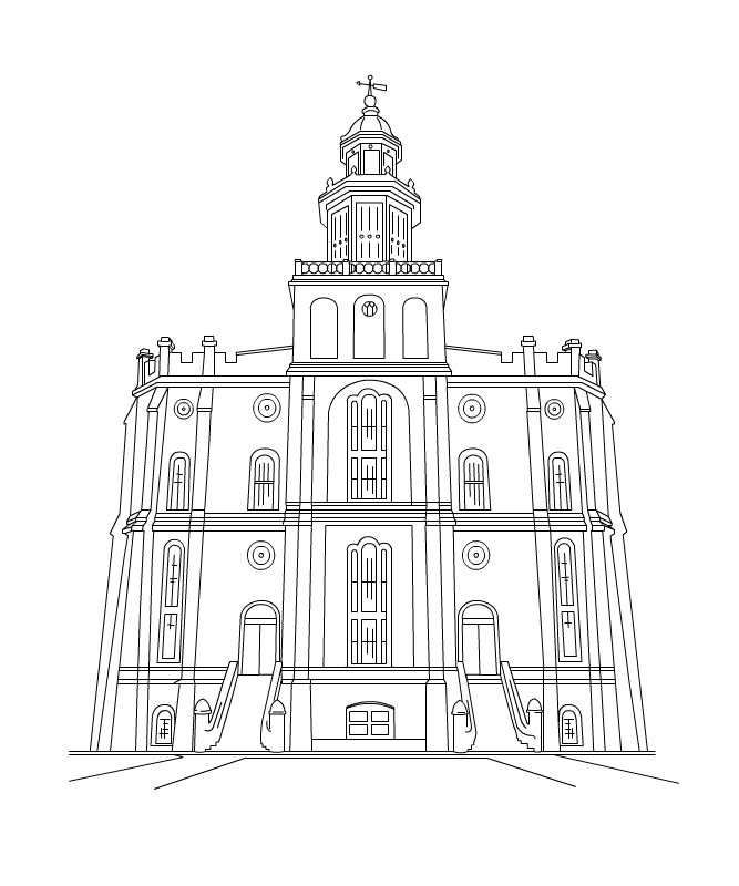 St george temple lds temples lds clipart