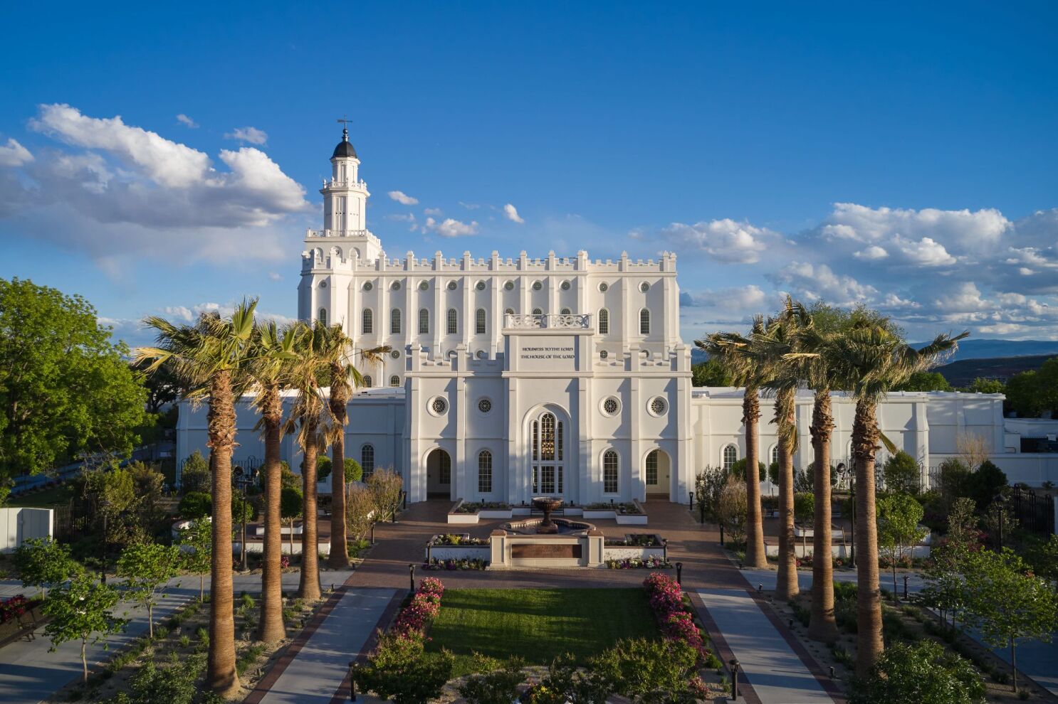 Interior exterior photos of renovated st george utah temple