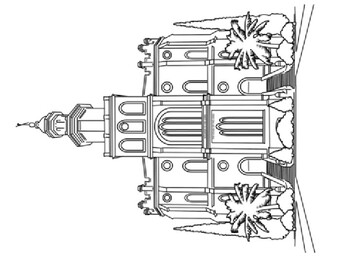 St george utah temple coloring picture by stevens social studies
