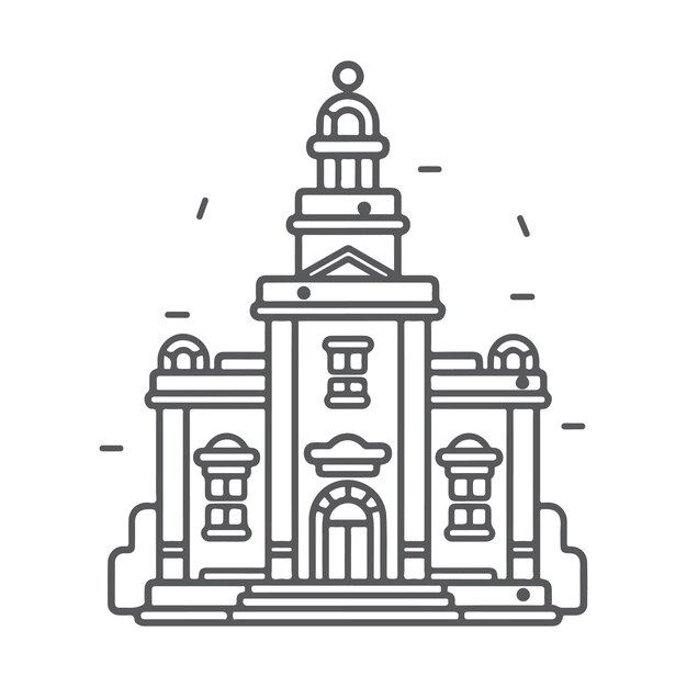 Premium vector sketch hand drawn single line art coloring page bad room