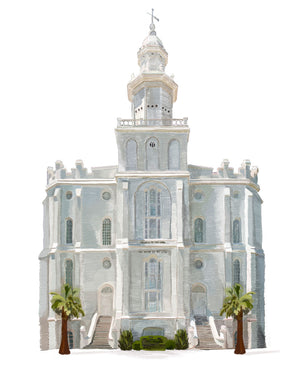St george utah temple pictures art â