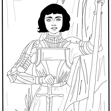 Joan of arc sticker for sale by brakebirds