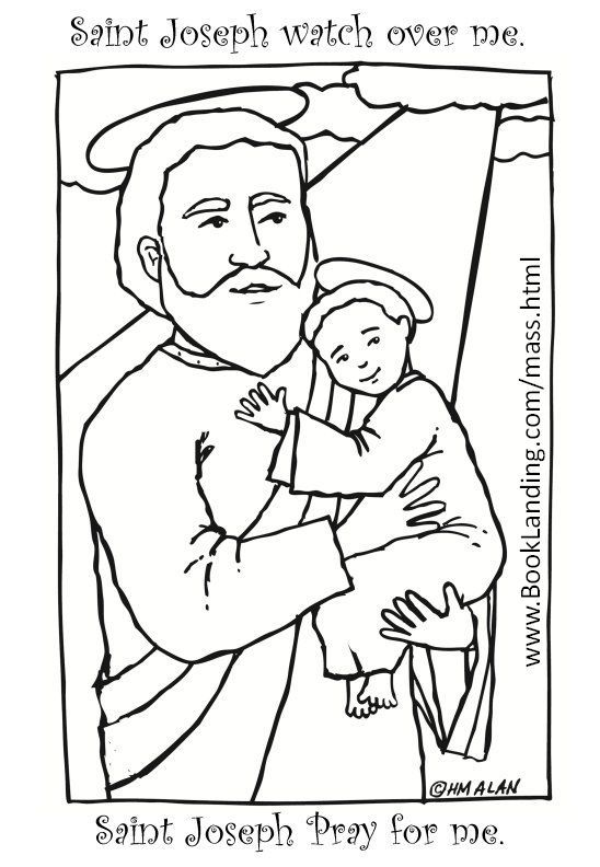 Print and color saint joseph catholic coloring sketch coloring page catholic coloring st joseph catholic catholic