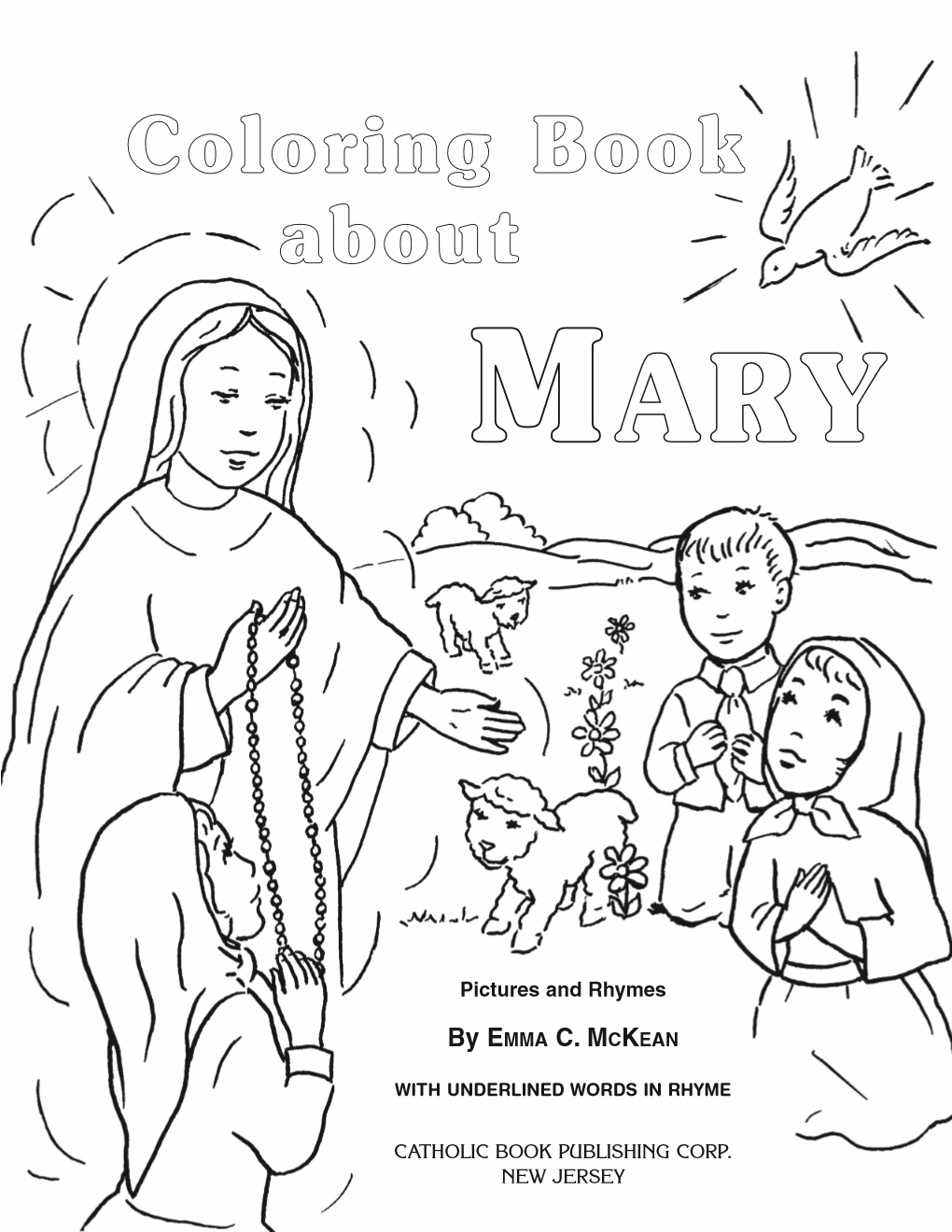 St joseph mary coloring book