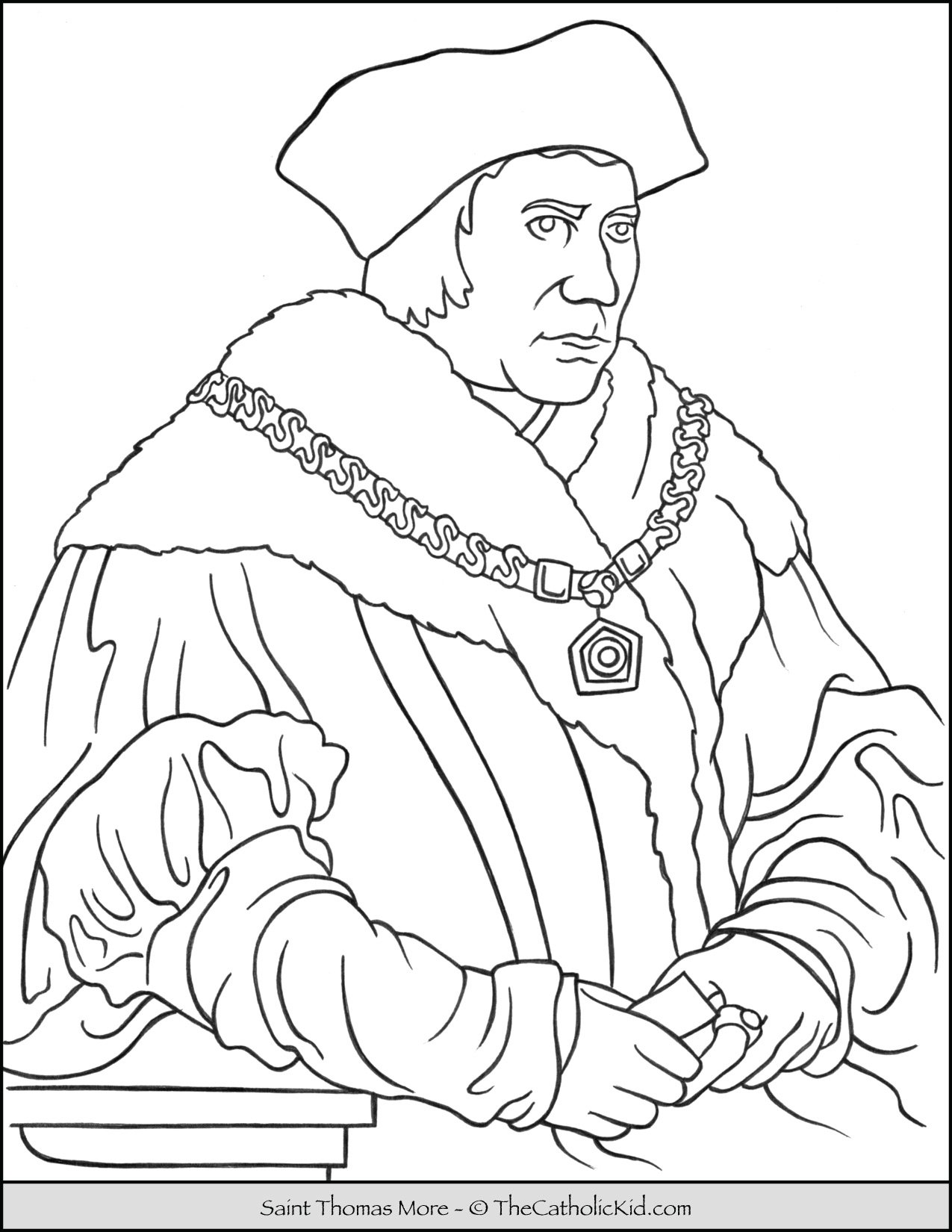 Saint coloring pages
