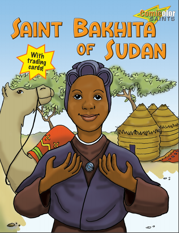 Colouring book saint bakhita of sudan