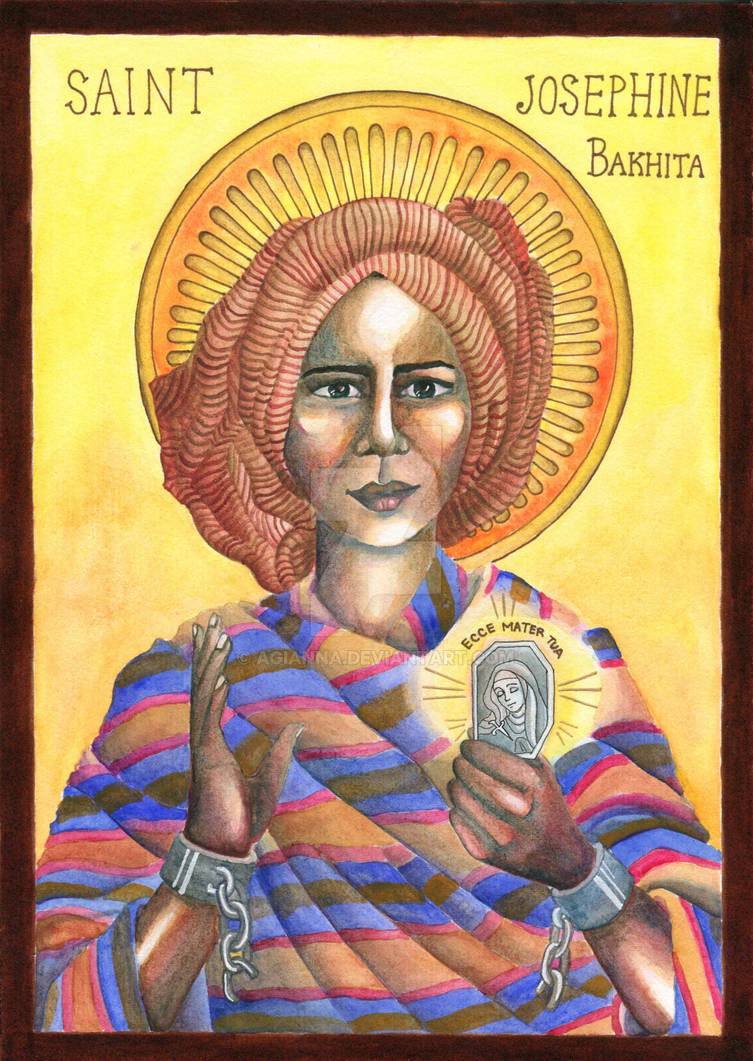 Icon st josephine bakhita by agianna on