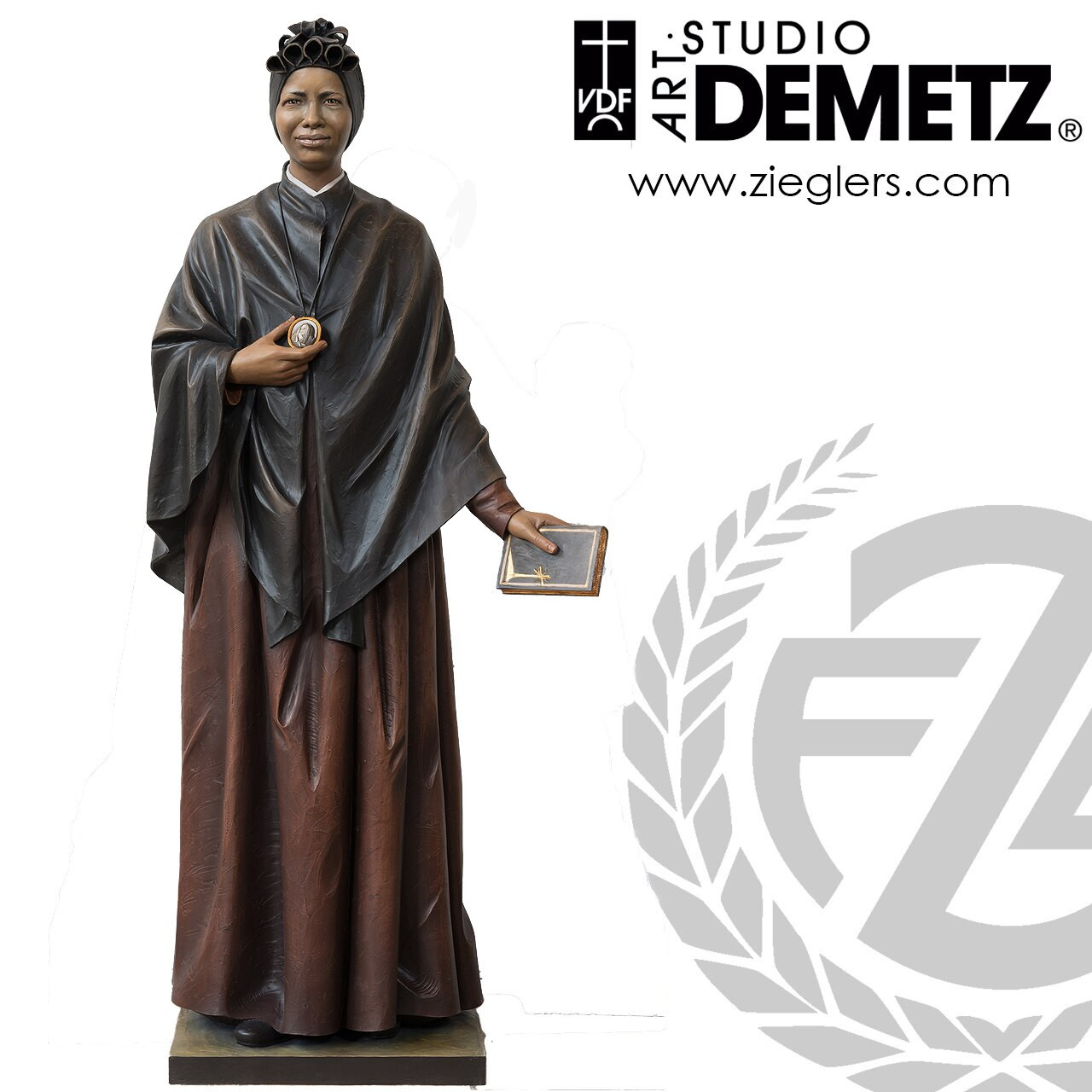 Saint josephine bakhita statue fiberglass finishes italy