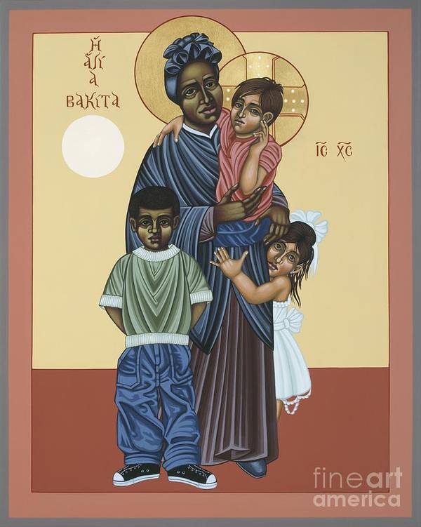 St josephine bakhita universal sister art print by william hart mcnichols