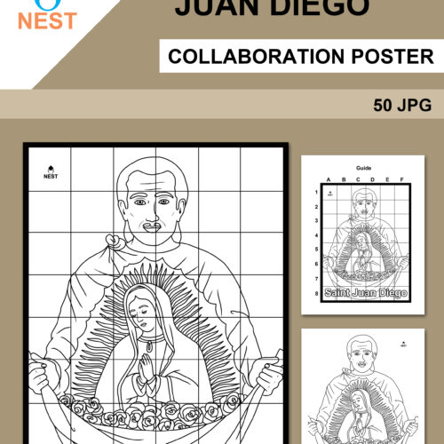 Saint juan diego collaboration poster made by teachers