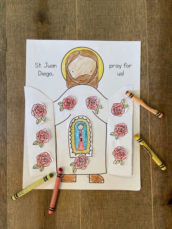St juan diego guadalupe printable coloring page sheet lazy liturgical year catholic resources for kids feast day prayer activities jesus