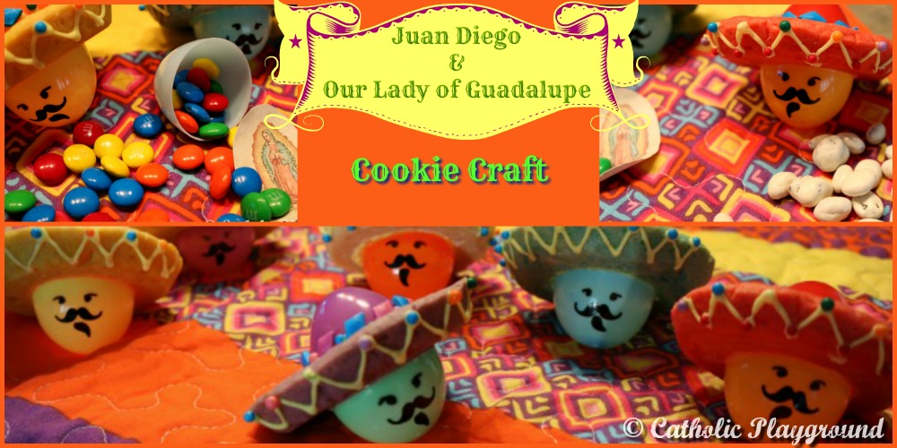 Saint juan diego our lady of guadalupe cookie craft â catholic playground
