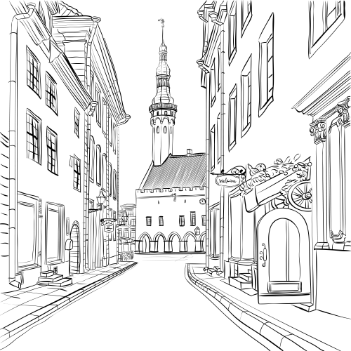 Estonia coloring page