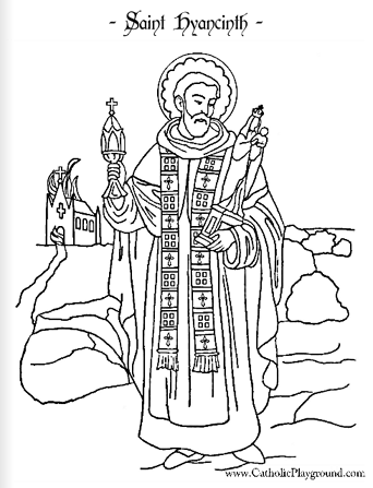 Saint hyacinth coloring page catholic saints images coloring pages saint coloring