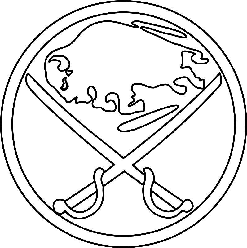 St louis blues logo coloring page