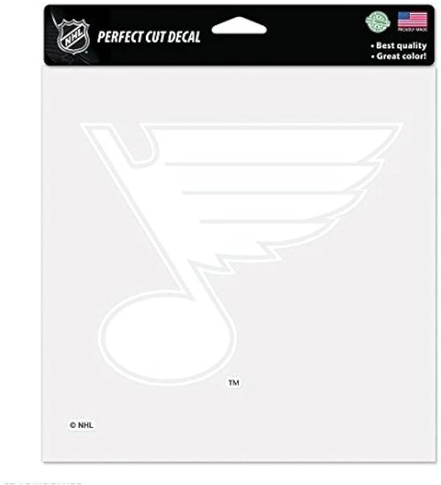 Wincraft nhl st louis blues x perfect cut white decal sports outdoors