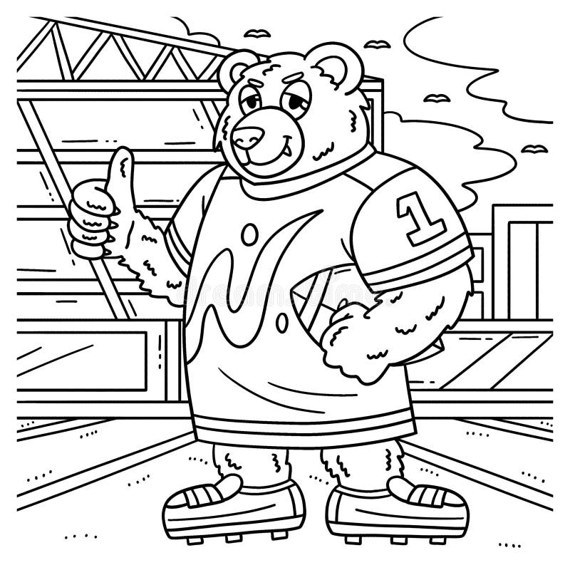 American football coloring page stock illustrations â american football coloring page stock illustrations vectors clipart