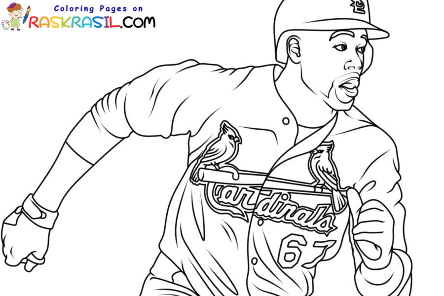 St louis cardinals coloring pages