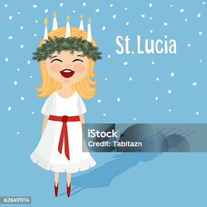 St lucias day stock illustrations royalty