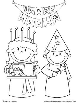 Santa lucia morning work freebie santa lucia st lucia day santa lucia day