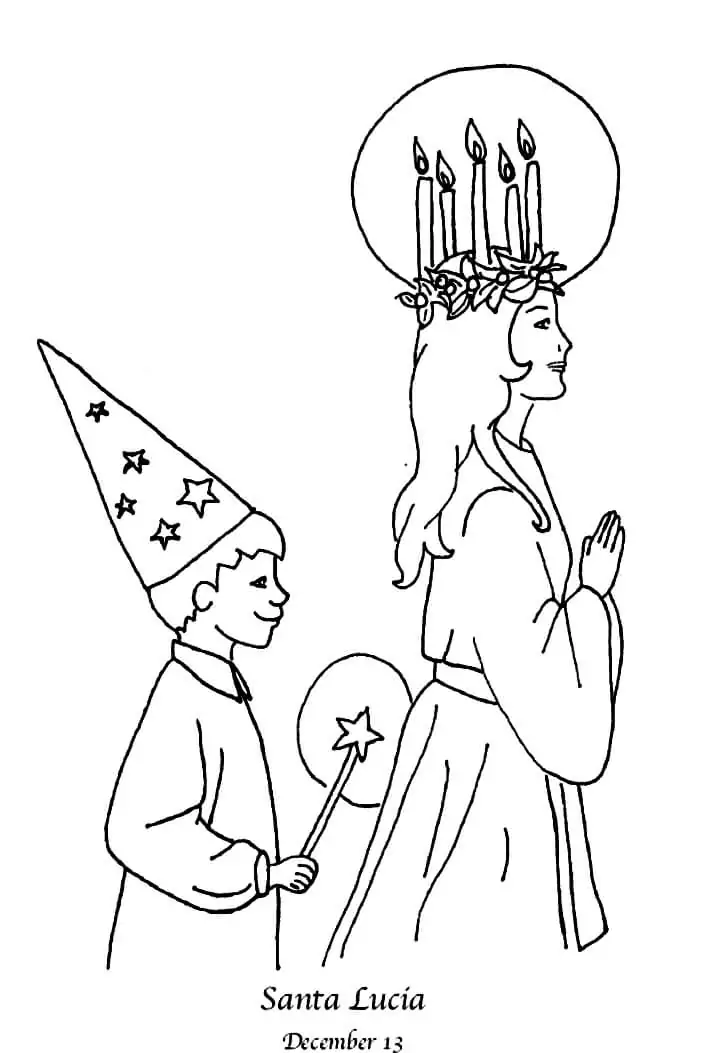 Saint lucys day malvorlagen
