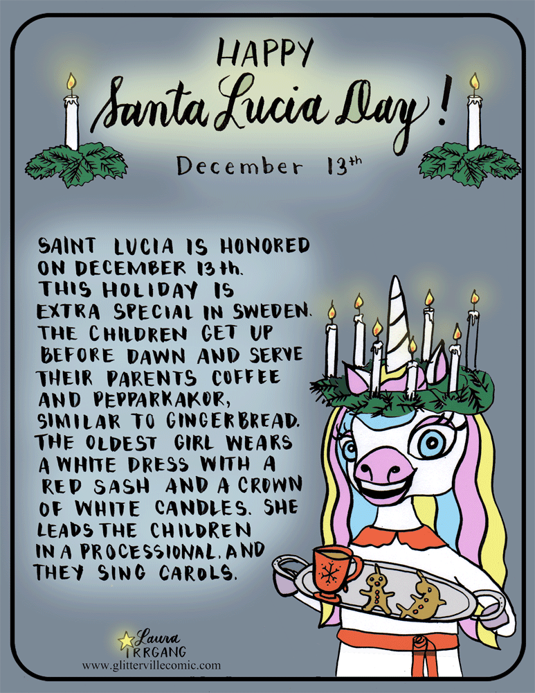 Happy saint lucia day â laura irrgang