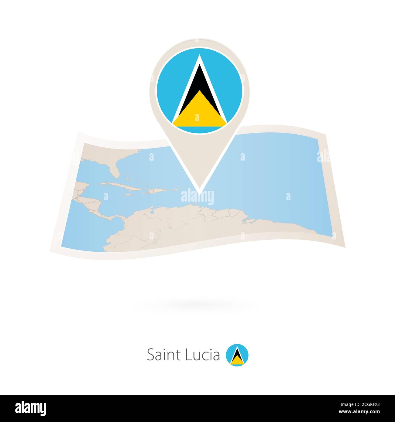Saint lucia vector vectors cut out stock images pictures