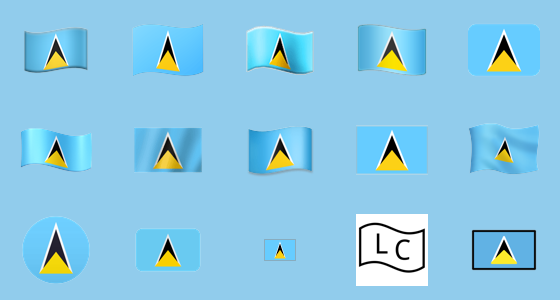 Ðð flag st lucia emoji