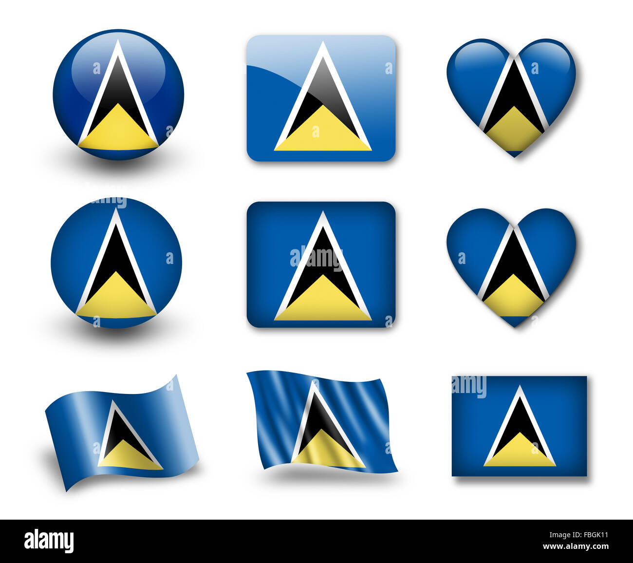 Saint lucia heart collection hi